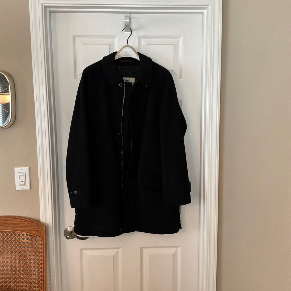 Burberry Men’s Classic Black Wool Coat